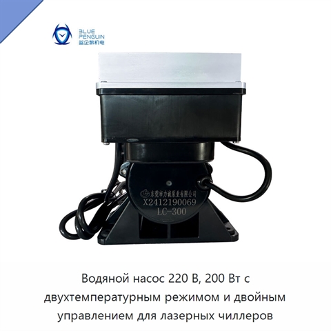 Водяной насос 220 В, 200 Вт с двухтемпературным режимом и двойным управлением для лазерных чиллеров