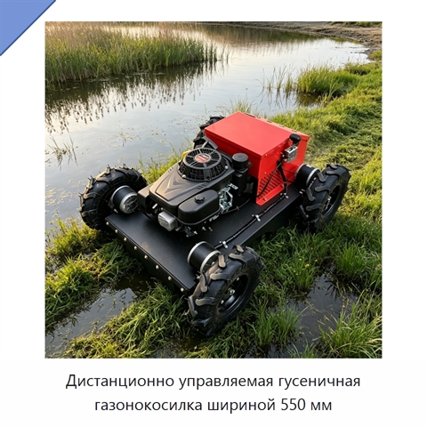 Дистанционно управляемая гусеничная газонокосилка шириной 550 мм