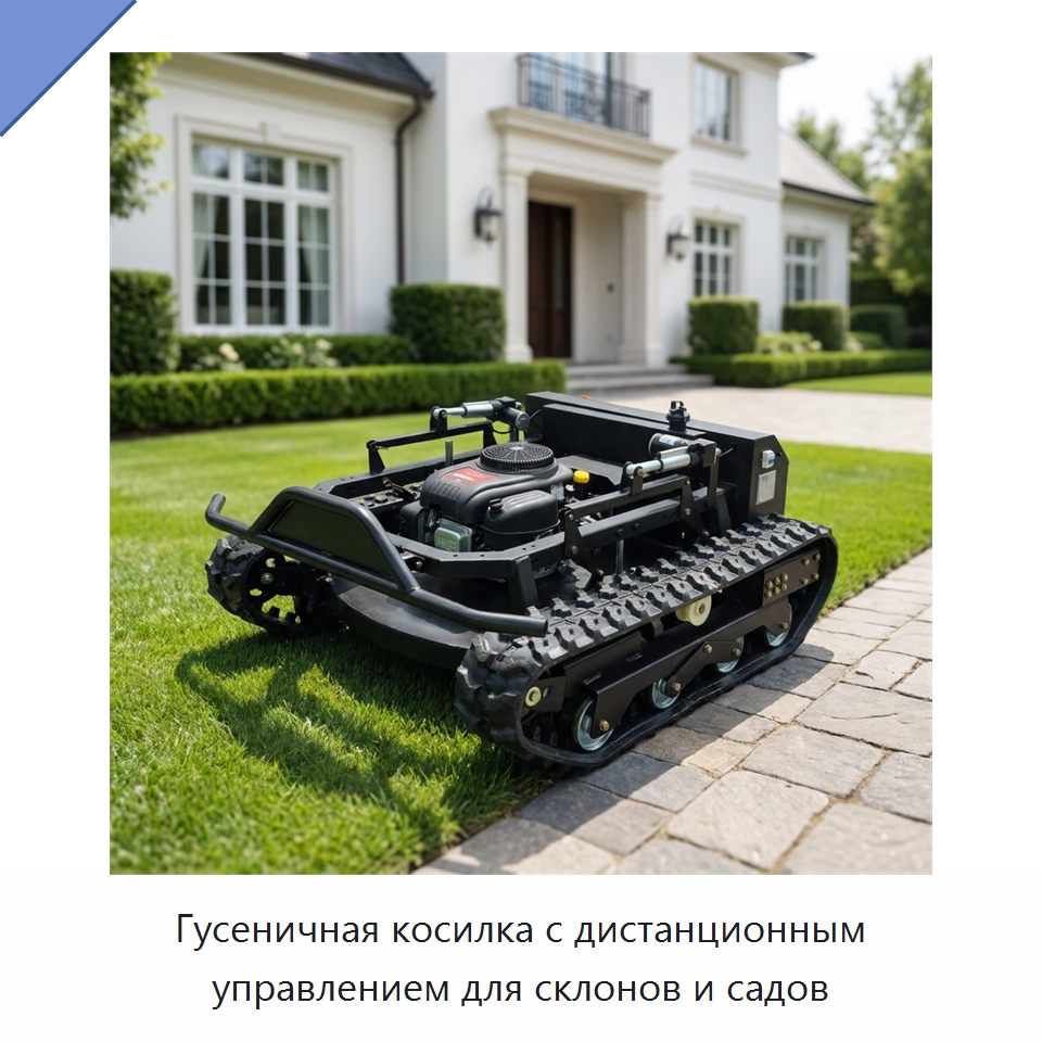 Гусеничная косилка с дистанционным управлением для склонов и садов — Газонокосилки
