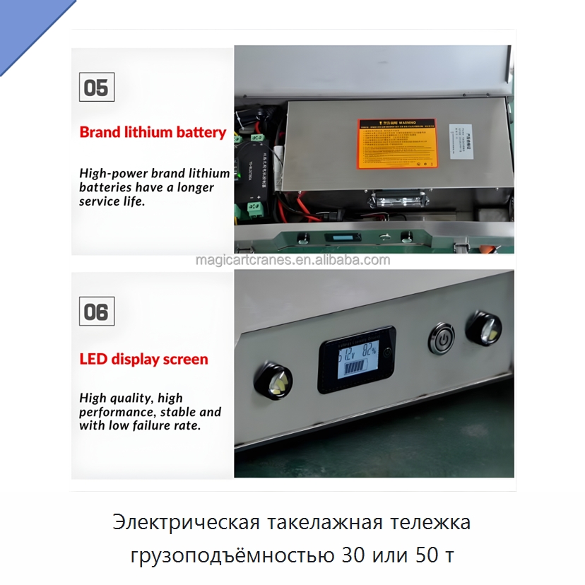 Электрическая такелажная тележка грузоподъёмностью 30 или 50 т — Специальное подъемно-транспортное оборудование